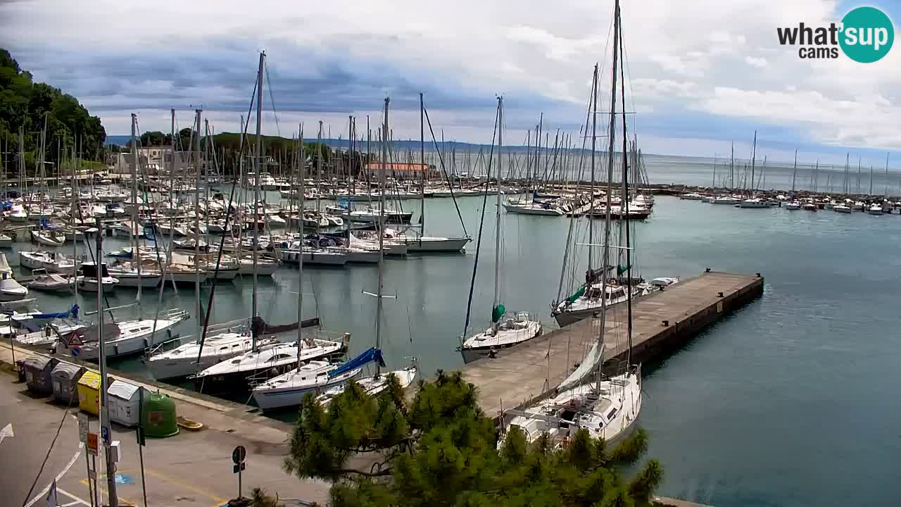 Webcam Baie de Sistiana – Vue en direct de la marina et de la baie