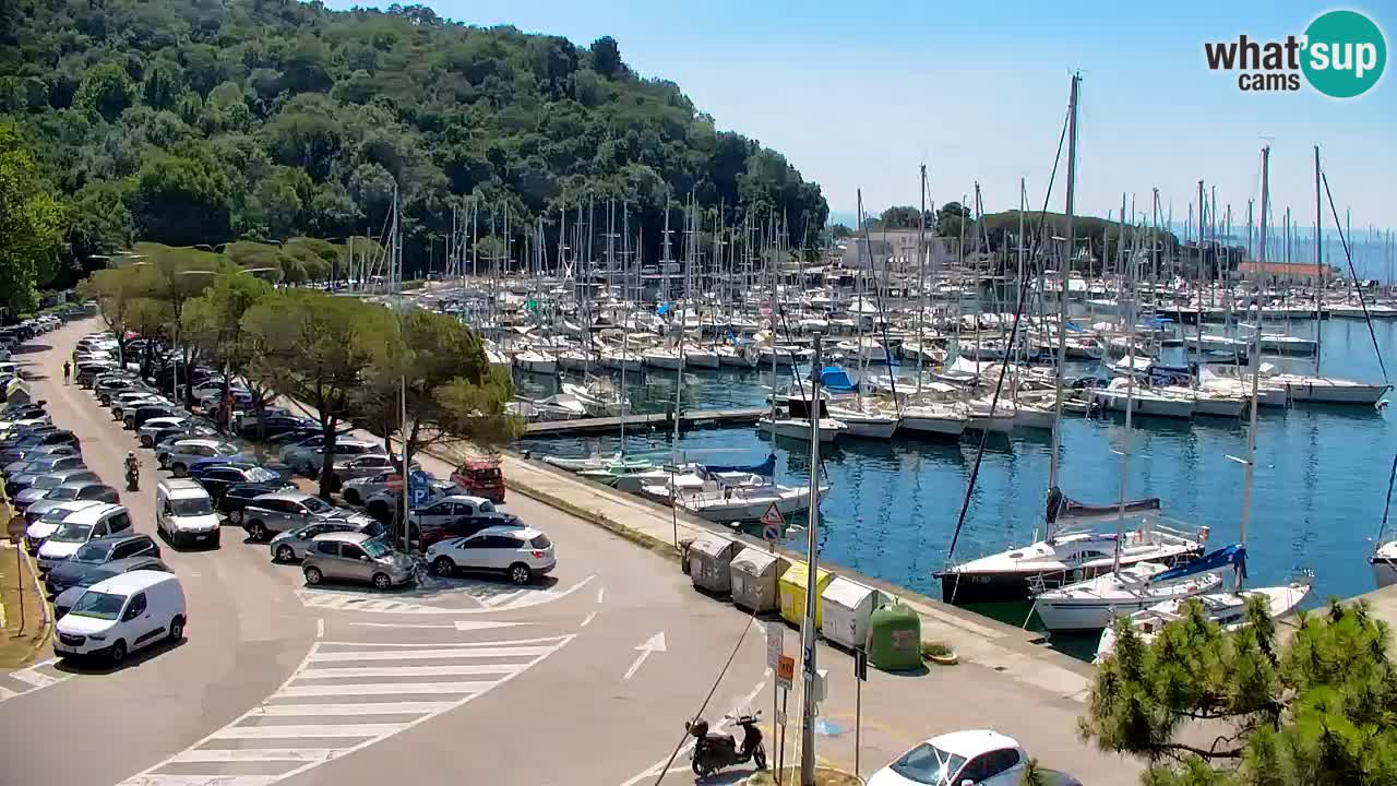 Web kamera Sistiana Uvala – Pogled uživo na marinu i zaljev