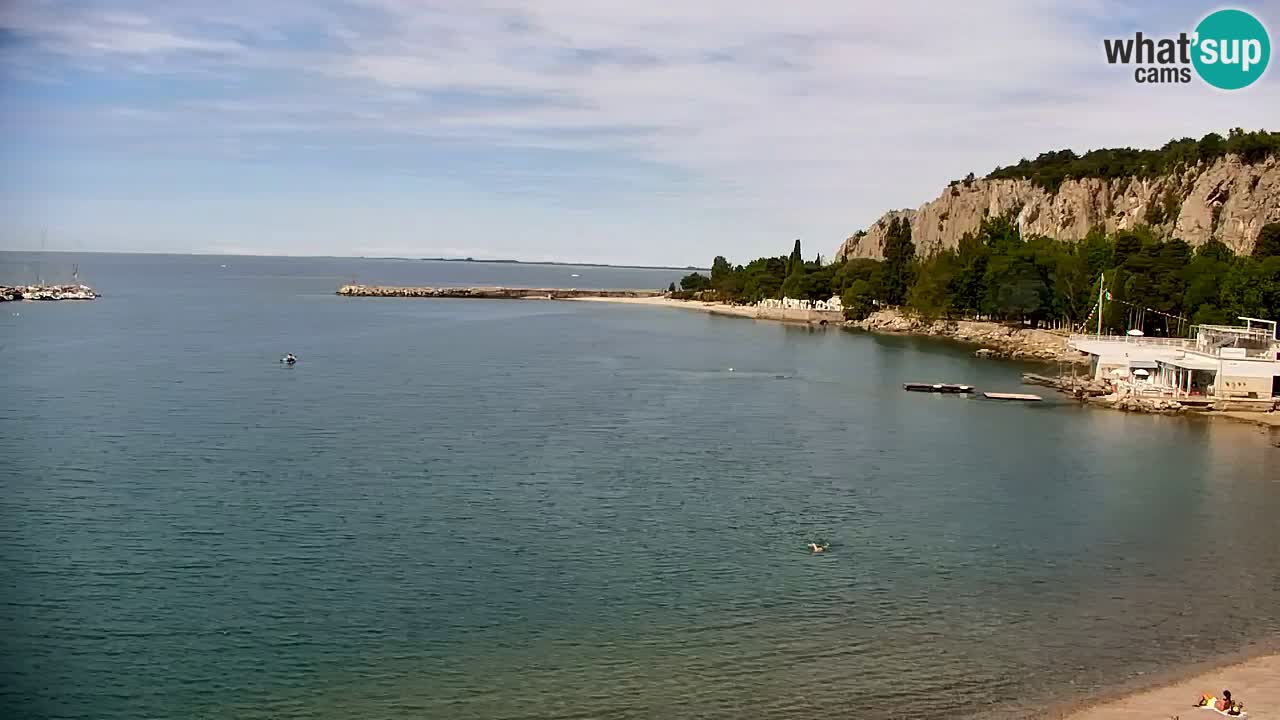Webcam Bahía de Sistiana – Vista en directo del puerto deportivo y la costa