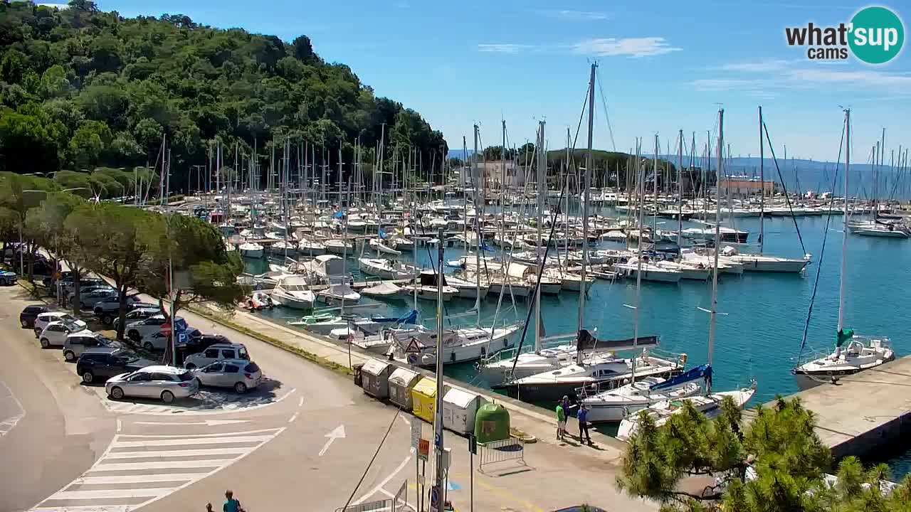 Webcam Baie de Sistiana – Vue en direct de la marina et de la baie