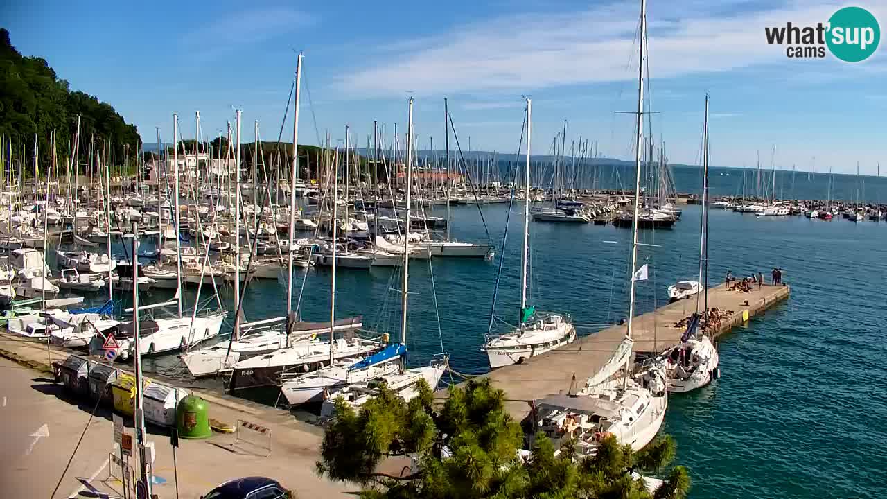 Web kamera Sistiana Uvala – Pogled uživo na marinu i zaljev