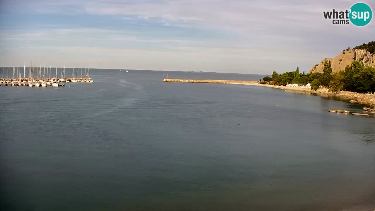 Webcam Baie de Sistiana – Vue en direct de la marina et de la baie
