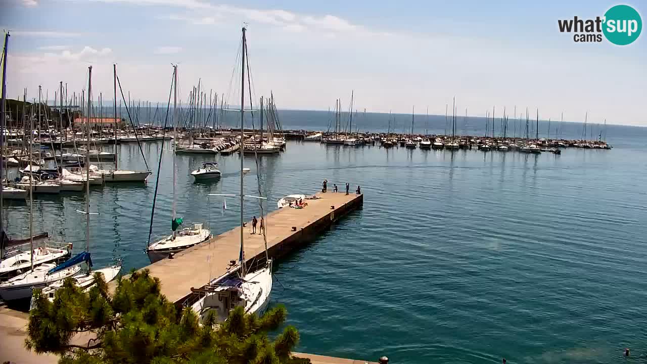 Webcam Baie de Sistiana – Vue en direct de la marina et de la baie