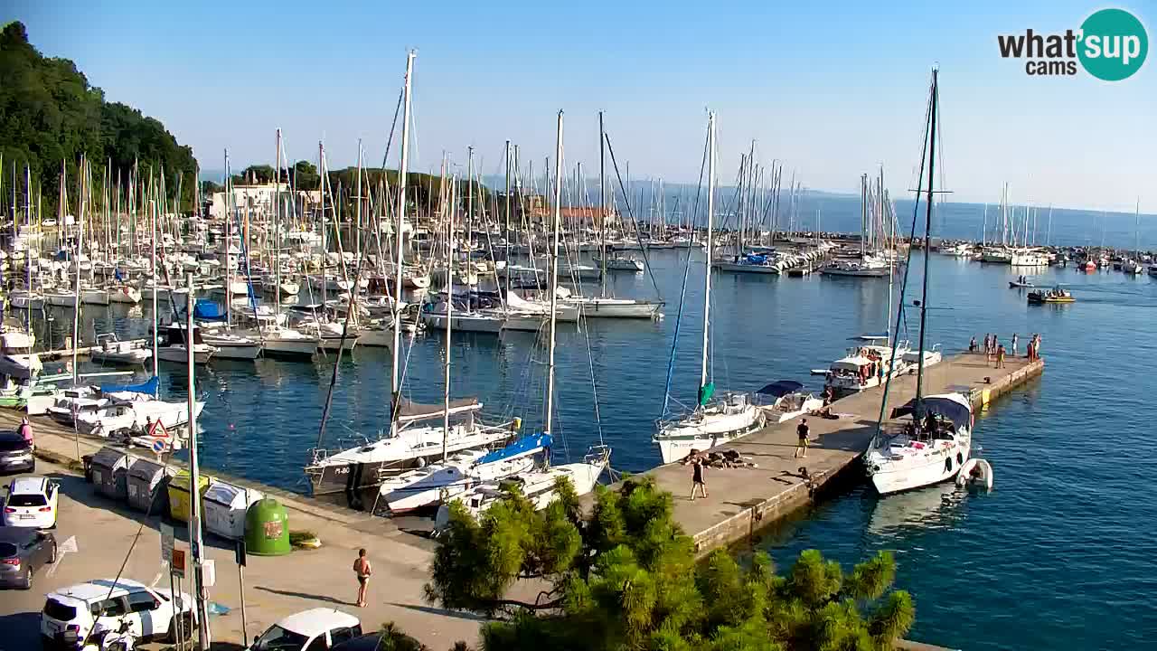 Web kamera Sistiana Uvala – Pogled uživo na marinu i zaljev