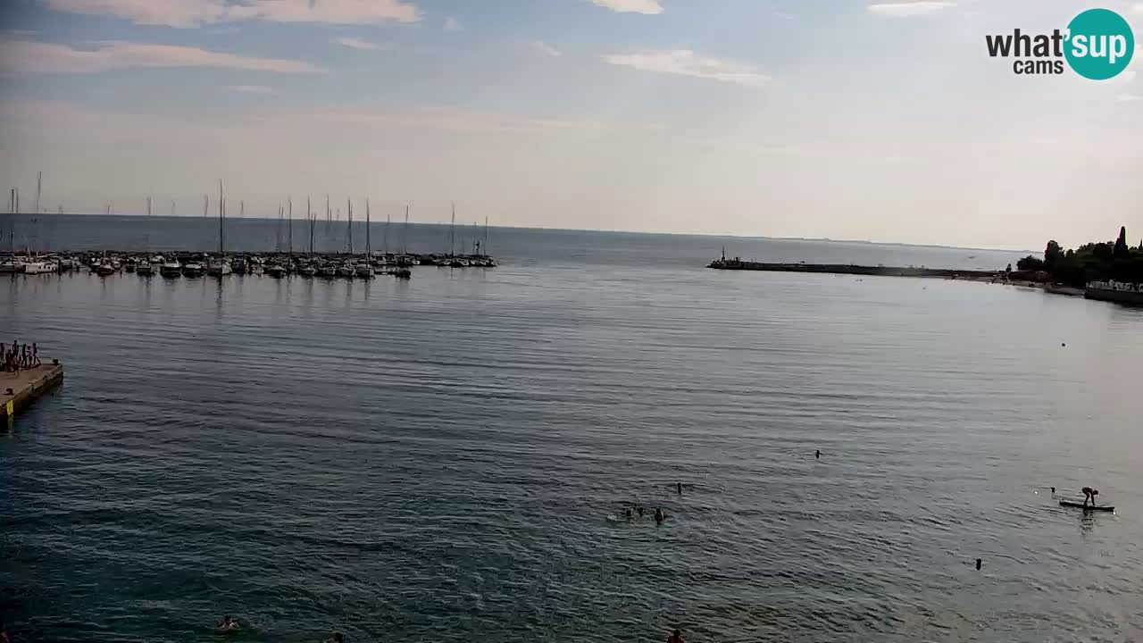 Webcam Baie de Sistiana – Vue en direct de la marina et de la baie