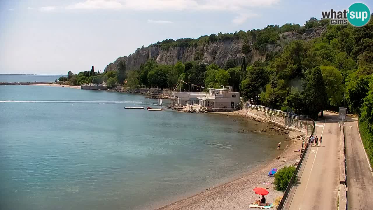 Webcam Bahía de Sistiana – Vista en directo del puerto deportivo y la costa