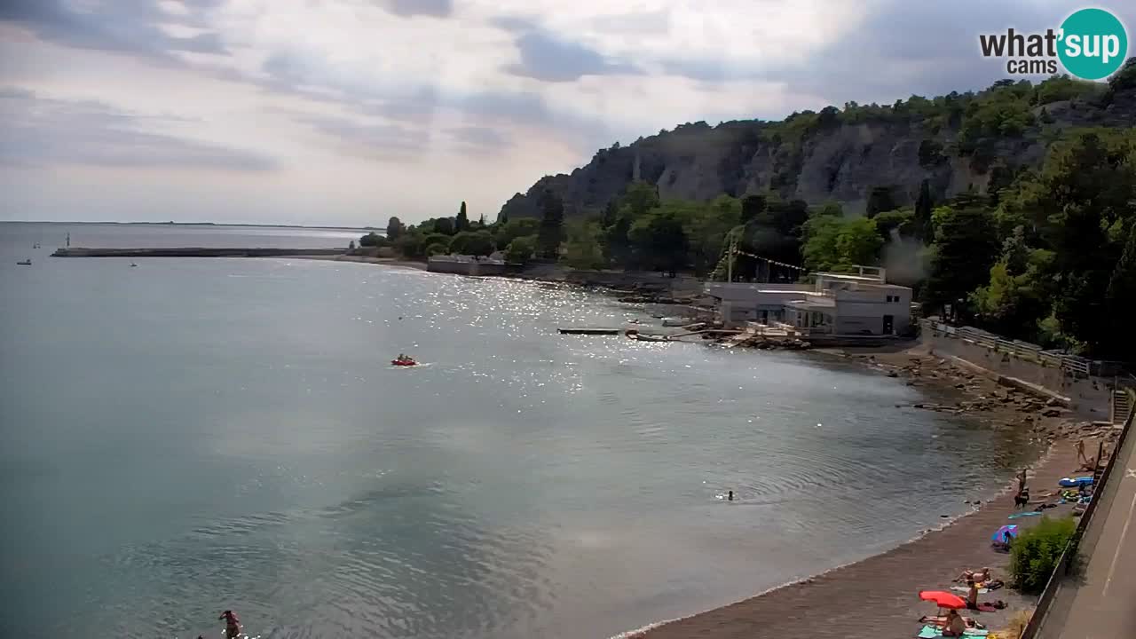 Webcam Bahía de Sistiana – Vista en directo del puerto deportivo y la costa
