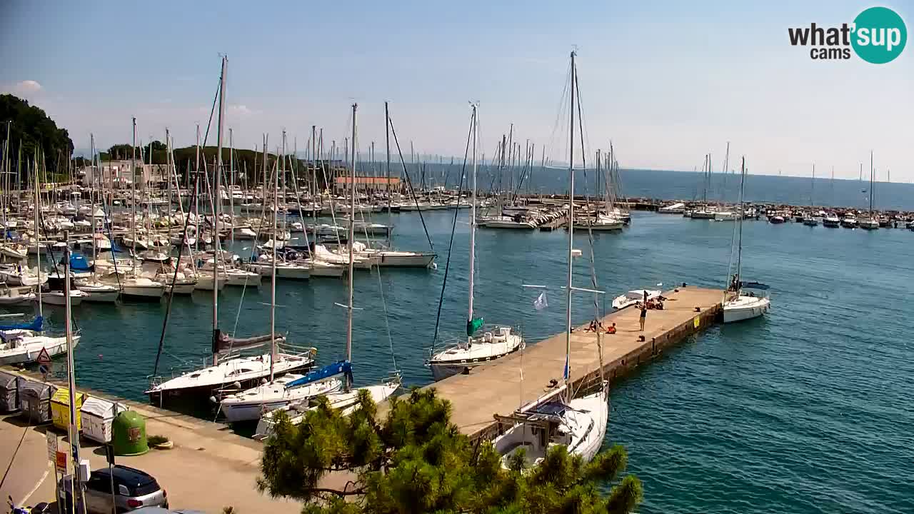 Webcam Baie de Sistiana – Vue en direct de la marina et de la baie