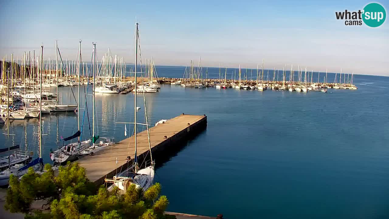 Web kamera Sistiana Uvala – Pogled uživo na marinu i zaljev