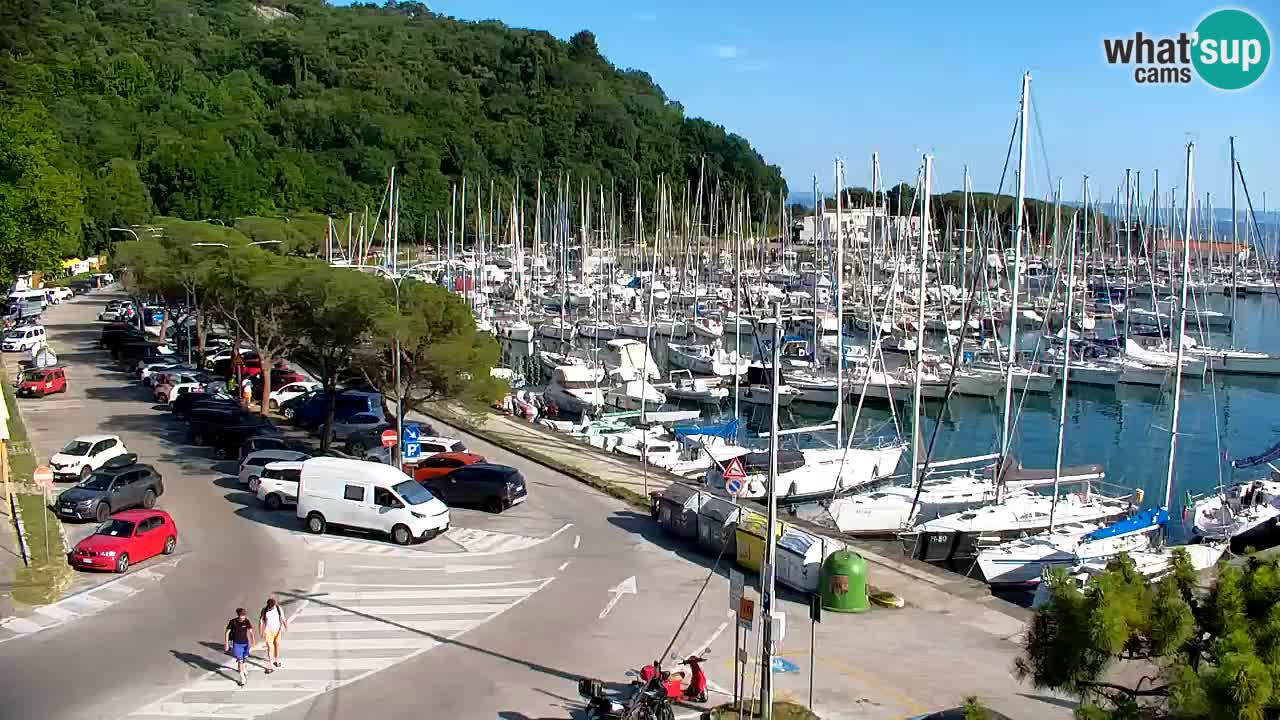 Webcam Bahía de Sistiana – Vista en directo del puerto deportivo y la costa