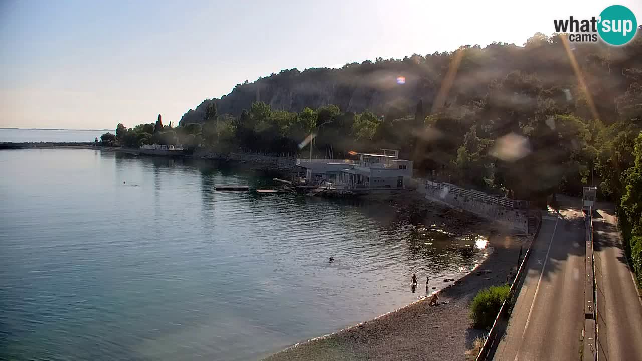 Webcam Bahía de Sistiana – Vista en directo del puerto deportivo y la costa