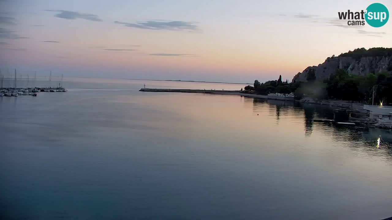 Webcam Baie de Sistiana – Vue en direct de la marina et de la baie
