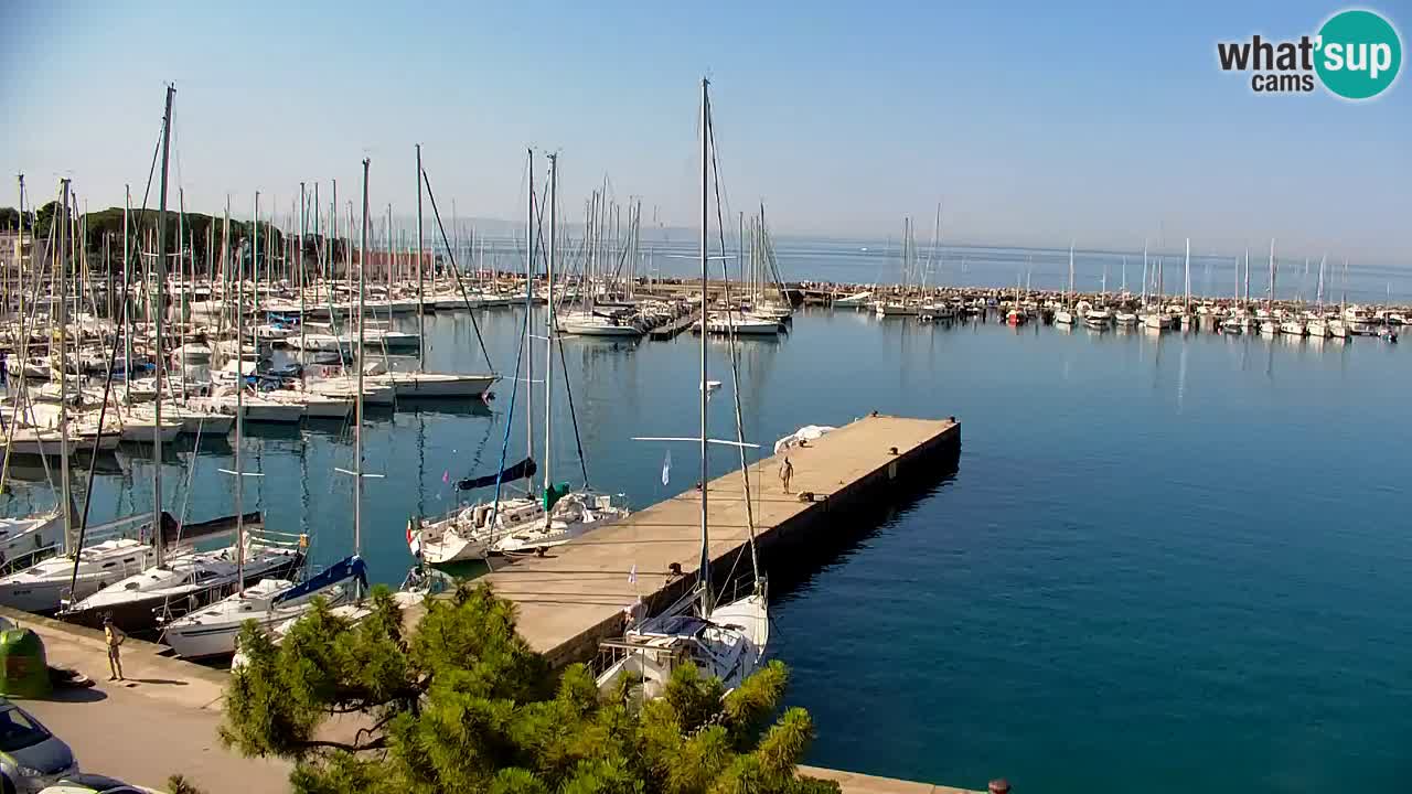 Webcam Bahía de Sistiana – Vista en directo del puerto deportivo y la costa