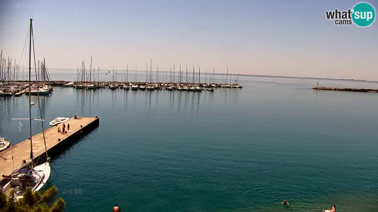 Spletna kamera Sesljanski zaliv – Pogled v živo na marino in zaliv