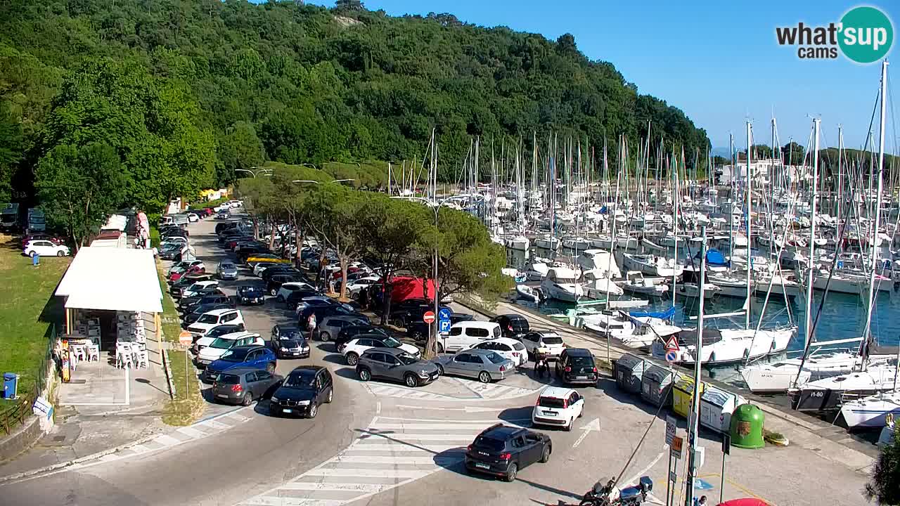 Web kamera Sistiana Uvala – Pogled uživo na marinu i zaljev
