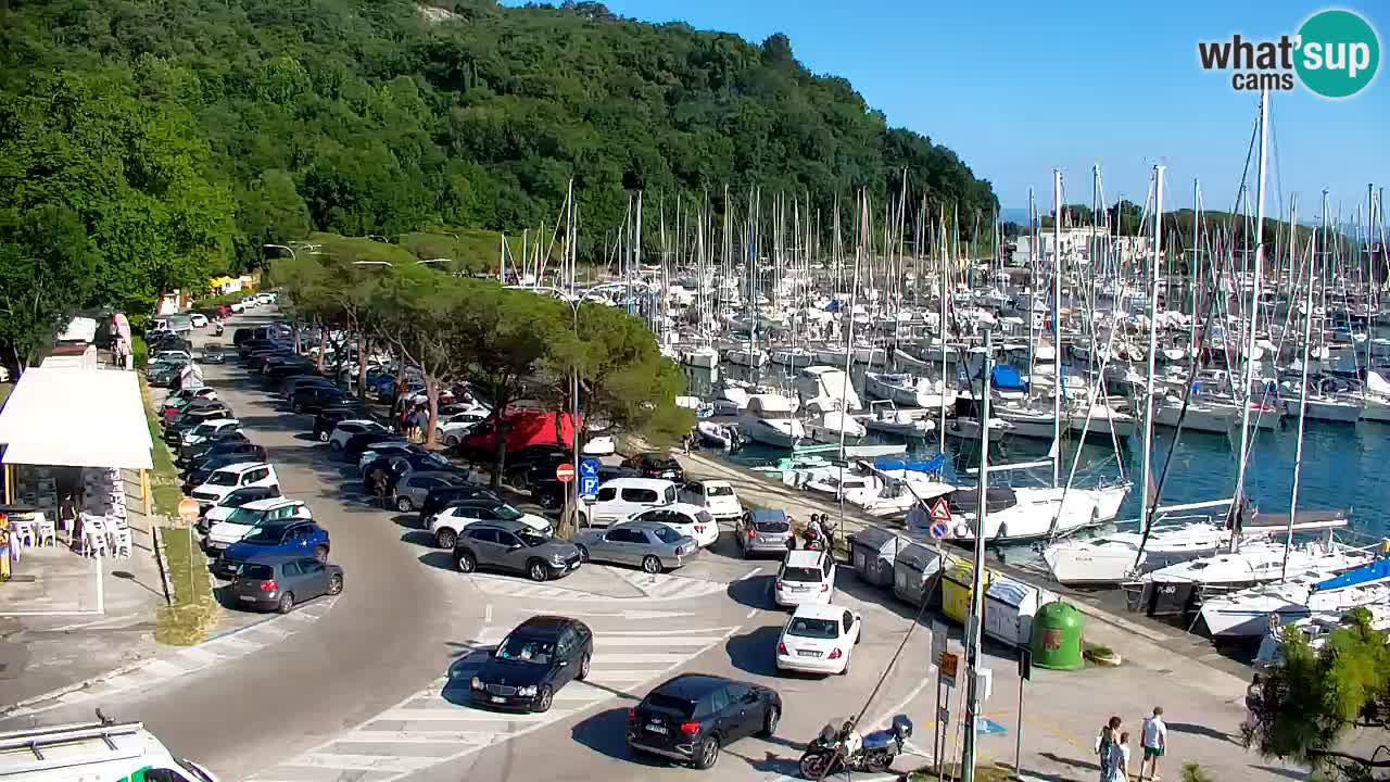 Webcam Baie de Sistiana – Vue en direct de la marina et de la baie