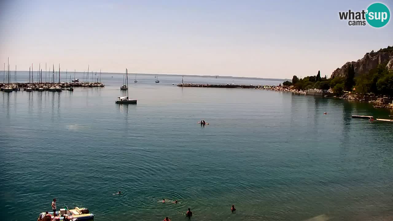 Webcam Baie de Sistiana – Vue en direct de la marina et de la baie