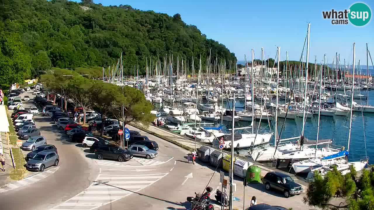 Webcam Baie de Sistiana – Vue en direct de la marina et de la baie
