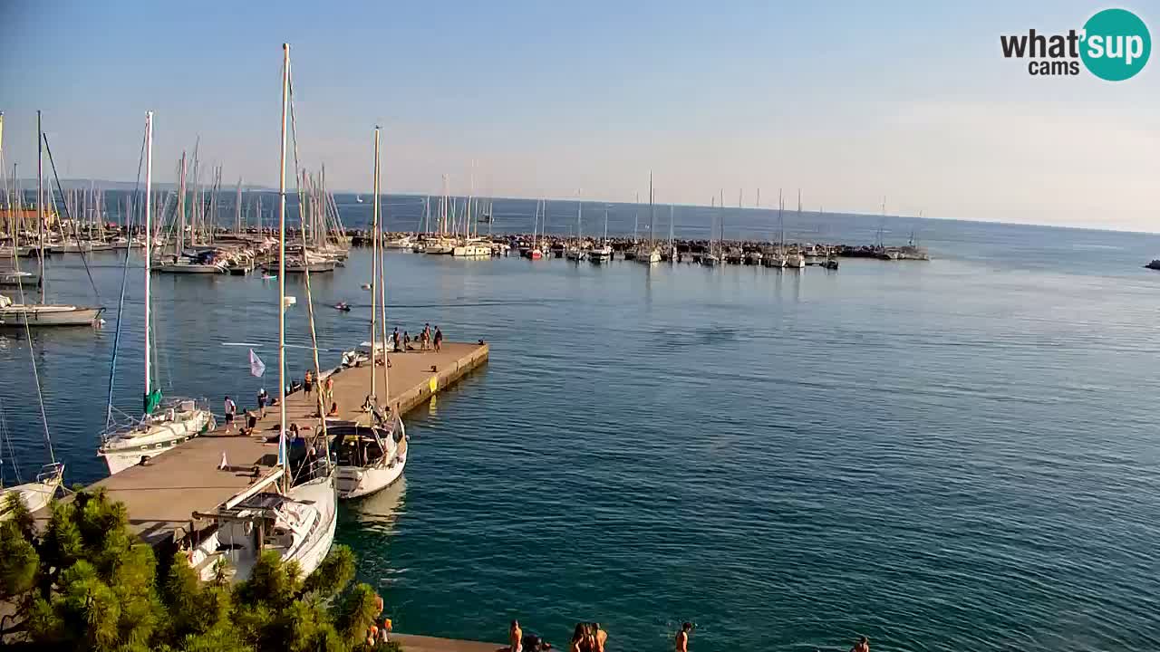 Webcam Sistiana Baia – Live View of the Marina and Gulf