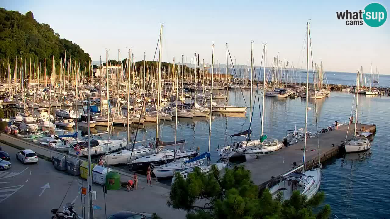 Webcam Bahía de Sistiana – Vista en directo del puerto deportivo y la costa