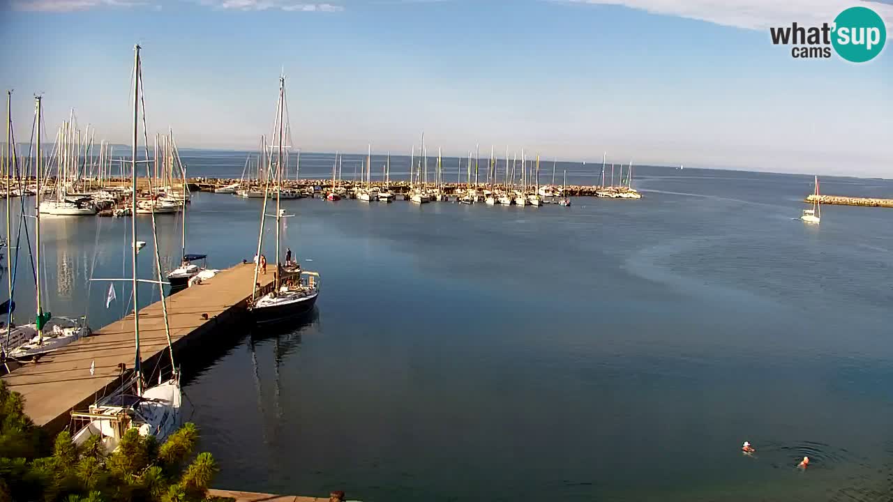 Webcam Baie de Sistiana – Vue en direct de la marina et de la baie