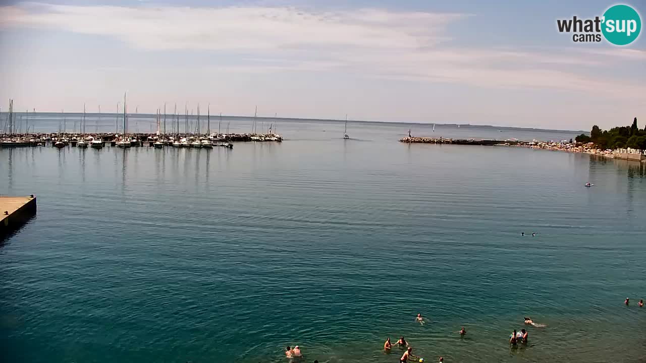 Webcam Baie de Sistiana – Vue en direct de la marina et de la baie