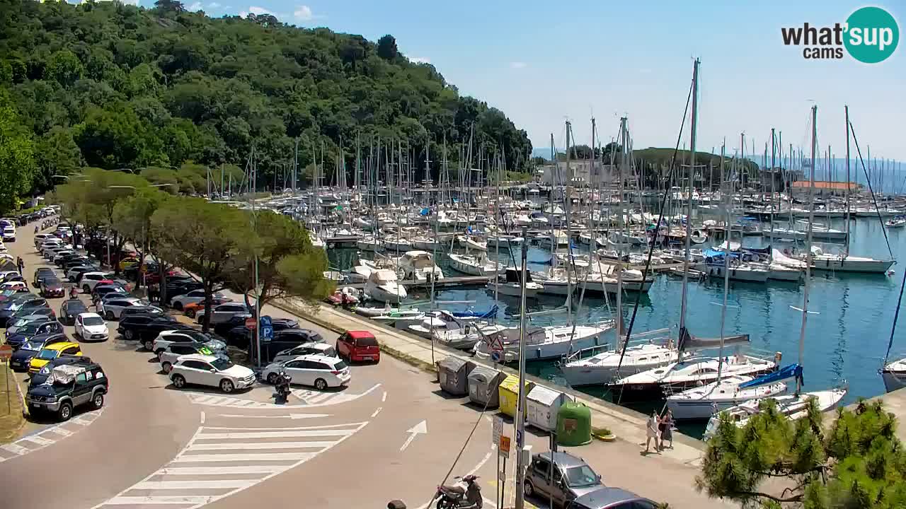 Web kamera Sistiana Uvala – Pogled uživo na marinu i zaljev