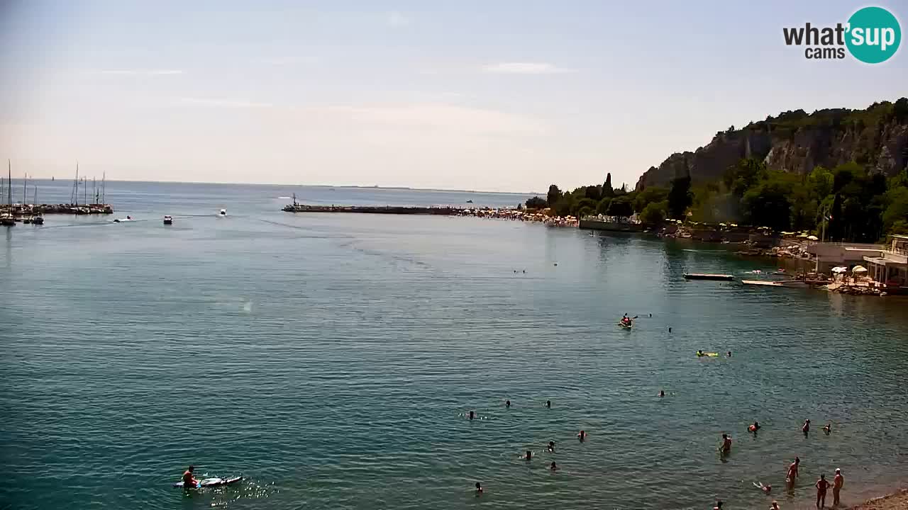 Webcam Baie de Sistiana – Vue en direct de la marina et de la baie