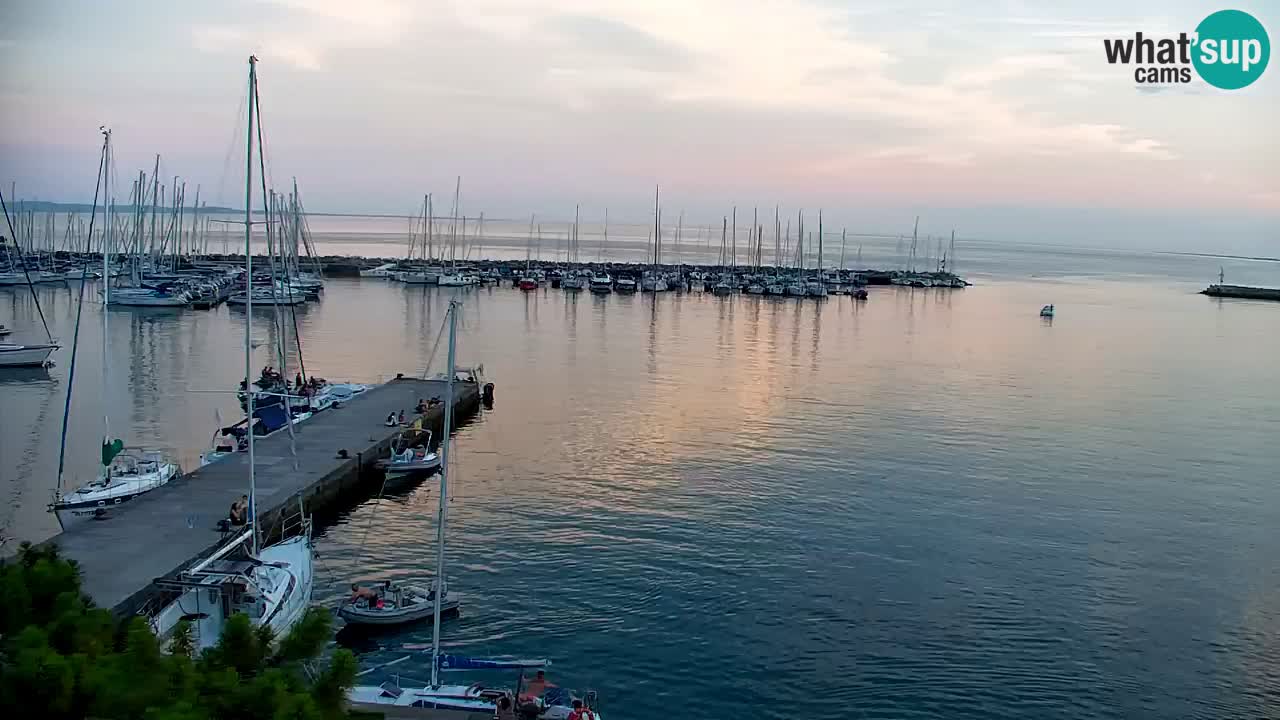 Spletna kamera Sesljanski zaliv – Pogled v živo na marino in zaliv