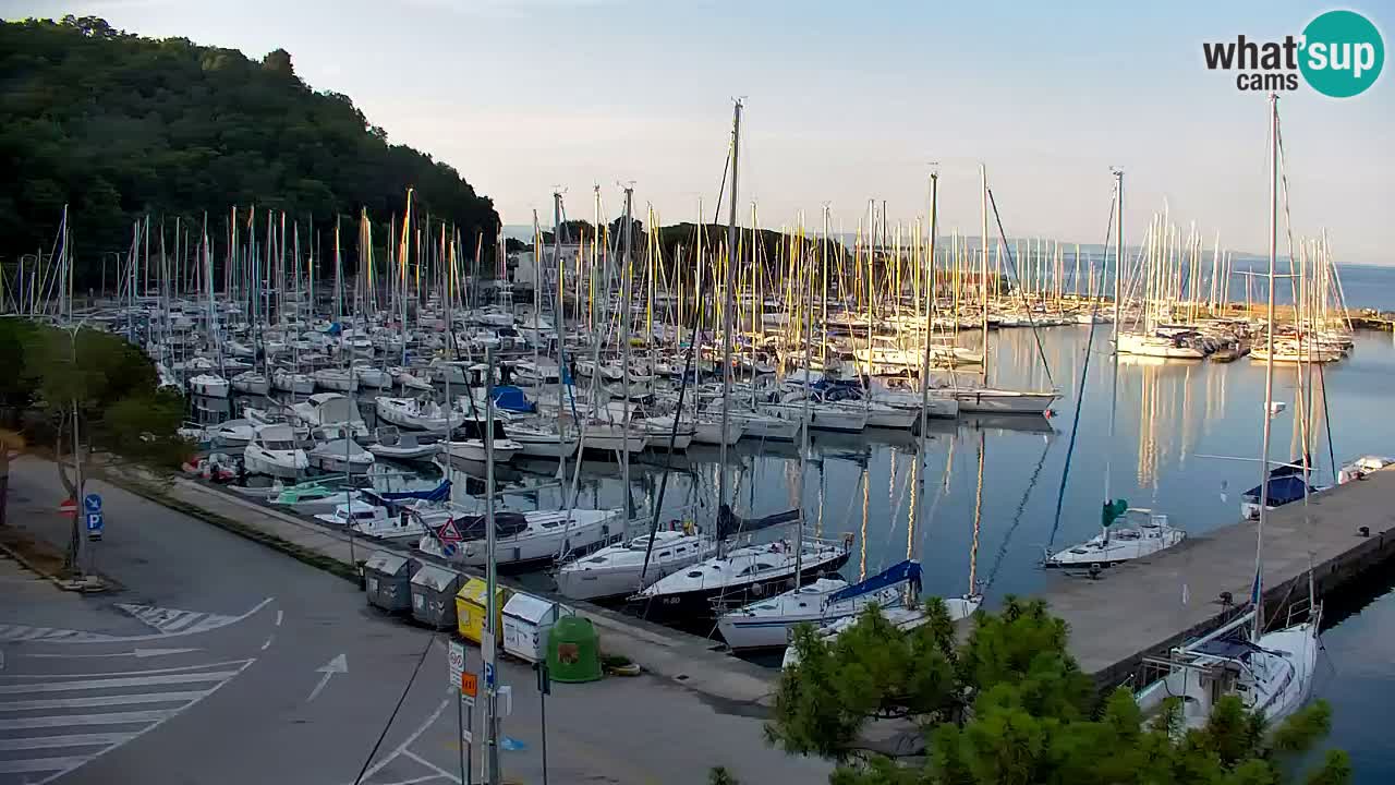 Web kamera Sistiana Uvala – Pogled uživo na marinu i zaljev