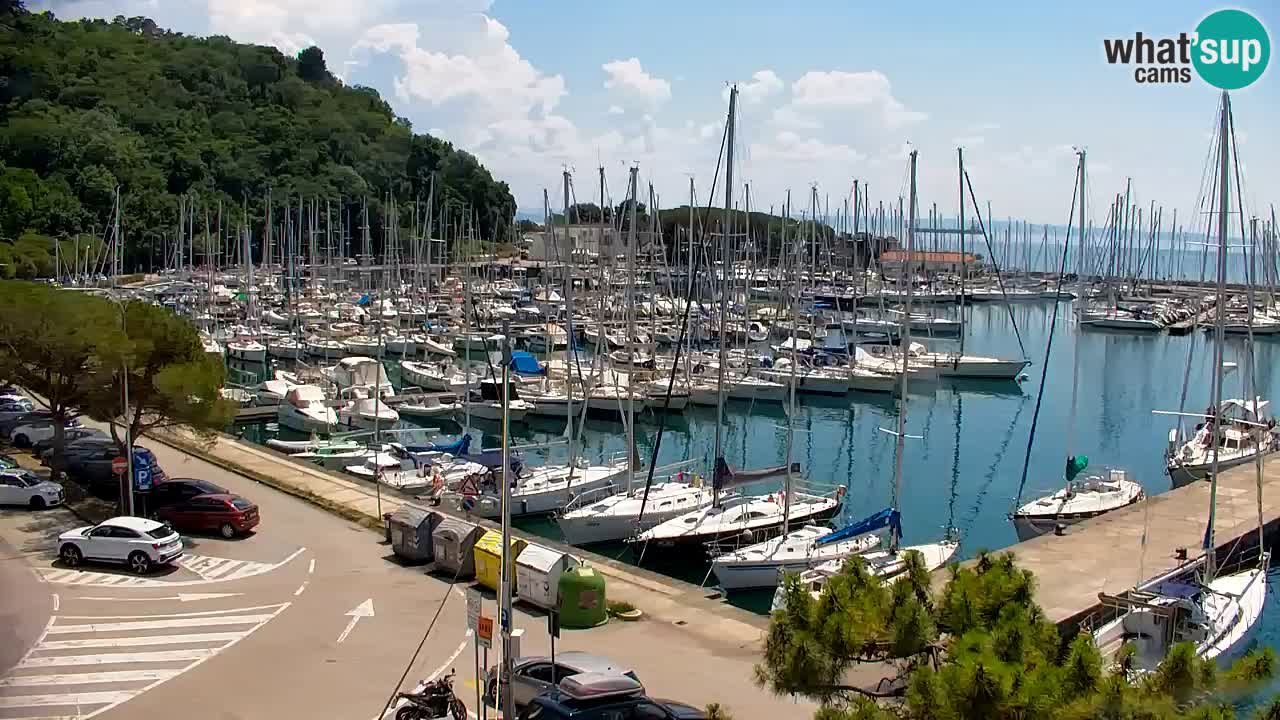 Webcam Baie de Sistiana – Vue en direct de la marina et de la baie