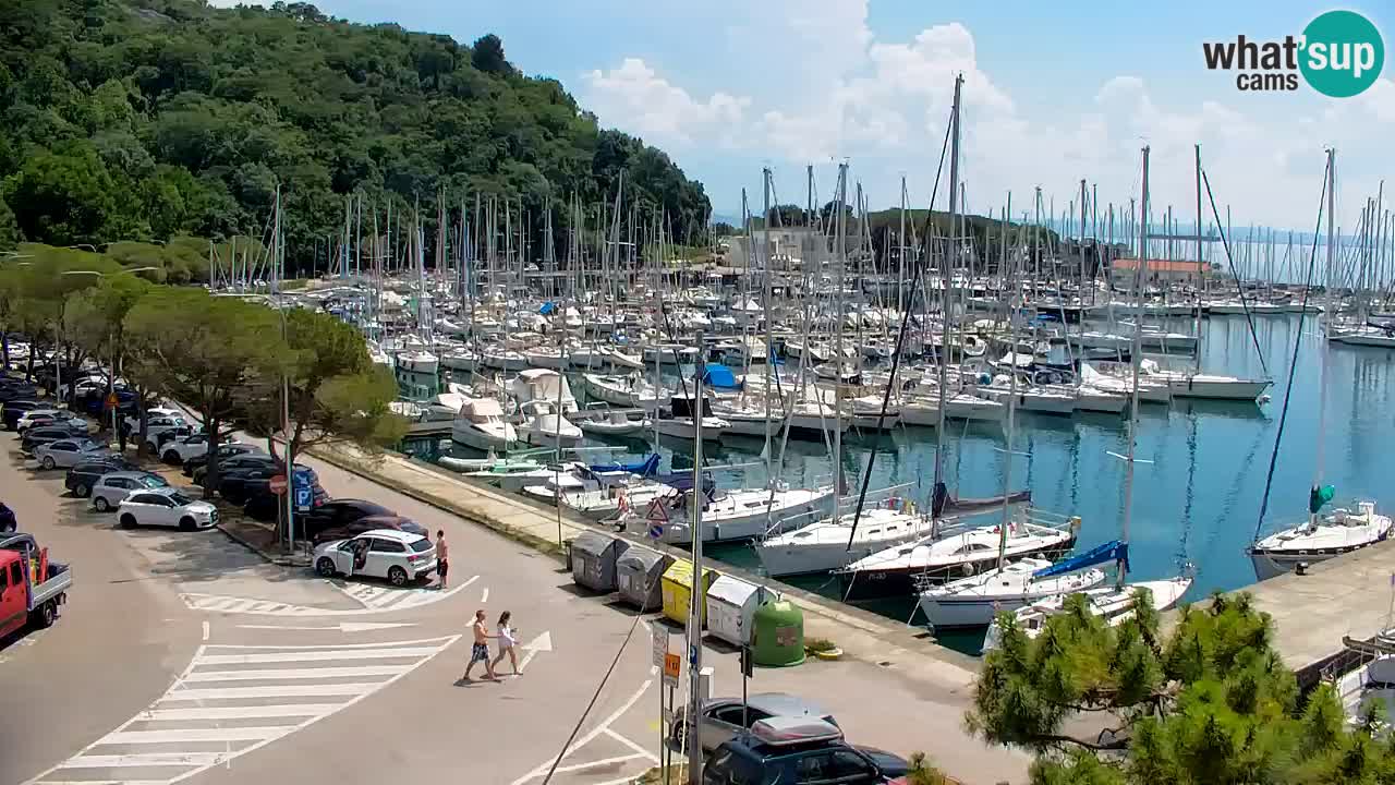 Webcam Baie de Sistiana – Vue en direct de la marina et de la baie