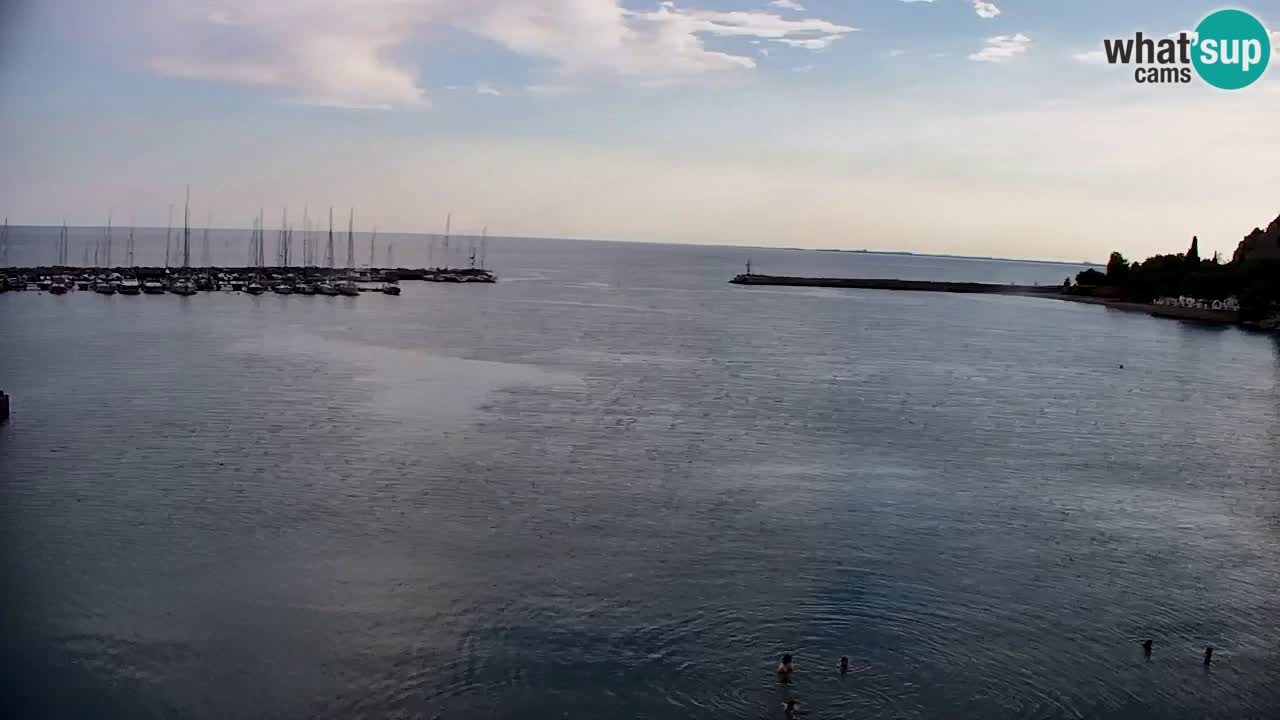 Spletna kamera Sesljanski zaliv – Pogled v živo na marino in zaliv