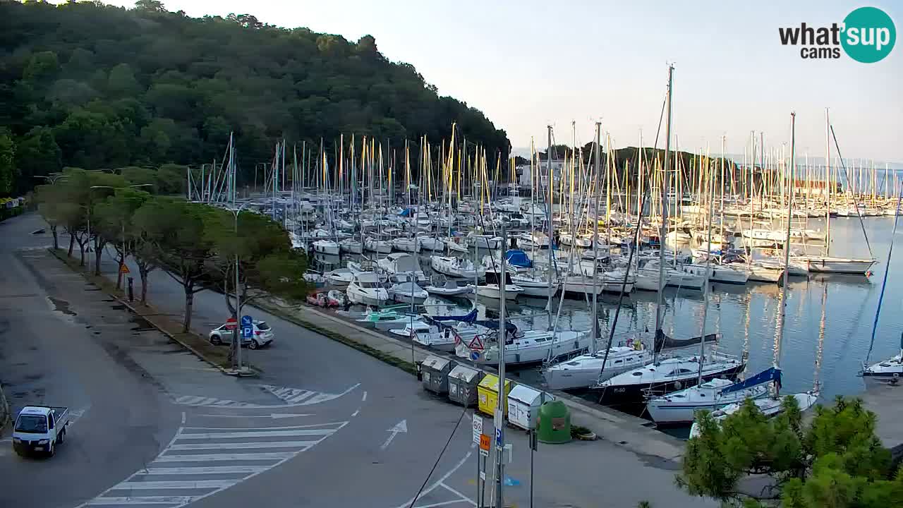 Webcam Bahía de Sistiana – Vista en directo del puerto deportivo y la costa
