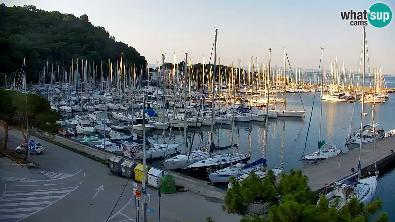 Webcam Bahía de Sistiana – Vista en directo del puerto deportivo y la costa