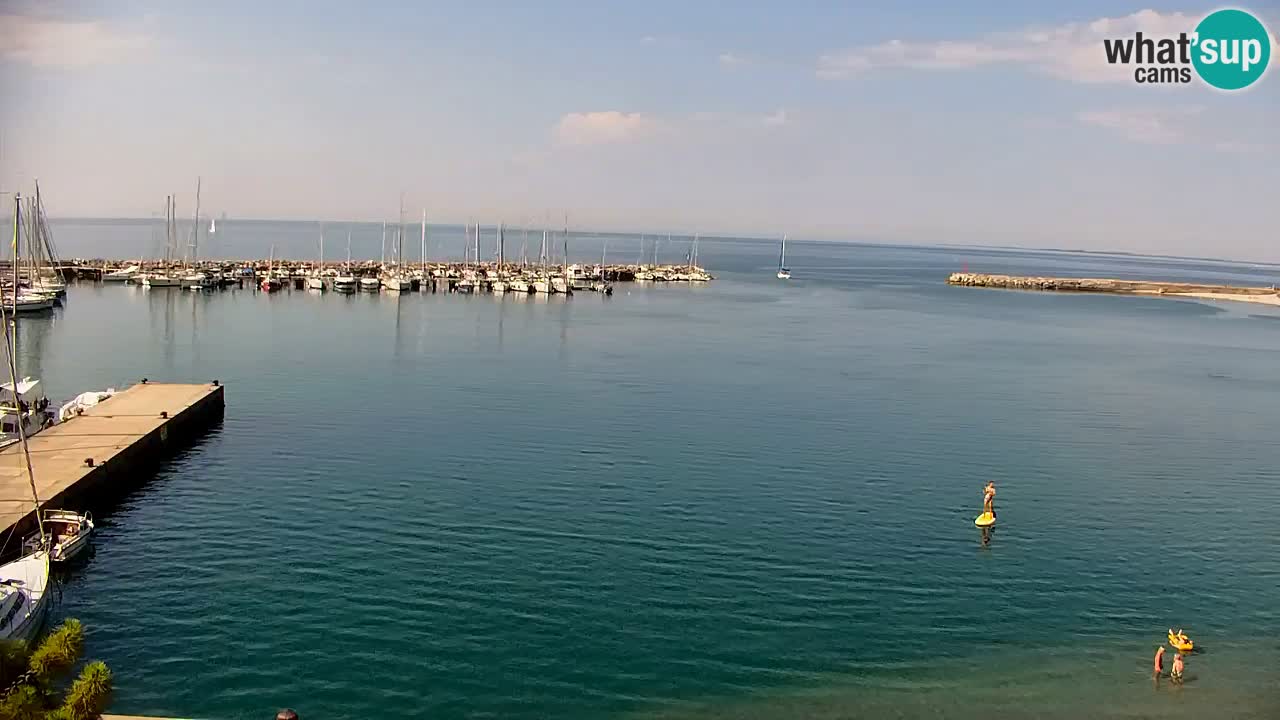 Webcam Baie de Sistiana – Vue en direct de la marina et de la baie