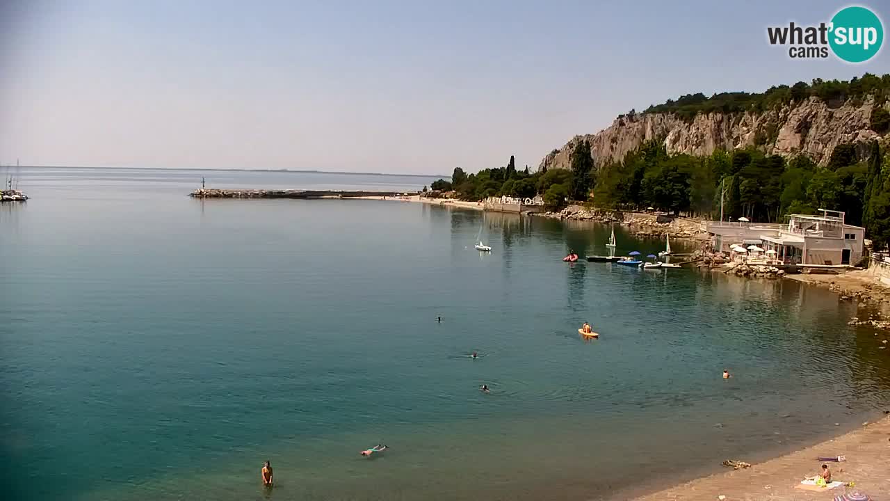 Webcam Bahía de Sistiana – Vista en directo del puerto deportivo y la costa