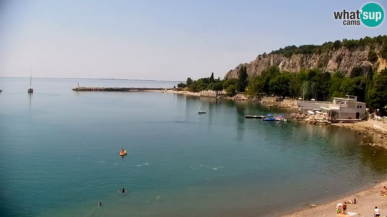 Webcam Bahía de Sistiana – Vista en directo del puerto deportivo y la costa