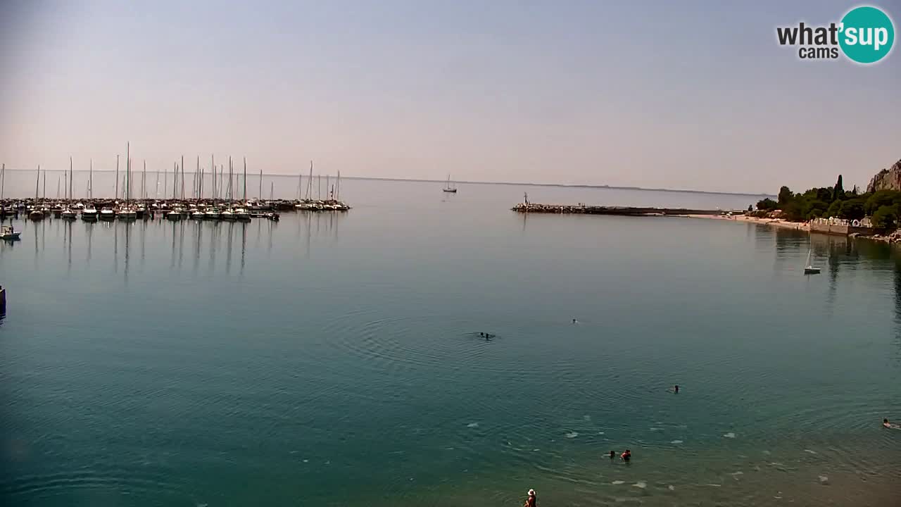 Spletna kamera Sesljanski zaliv – Pogled v živo na marino in zaliv