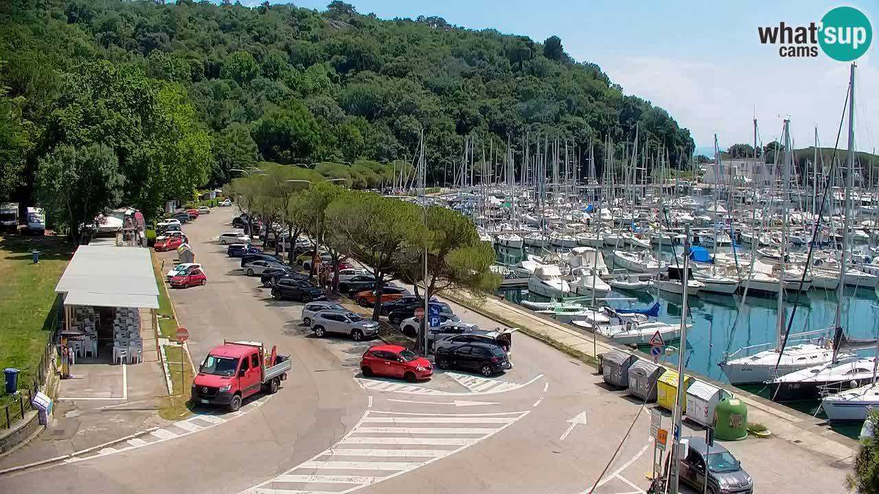 Webcam Bahía de Sistiana – Vista en directo del puerto deportivo y la costa