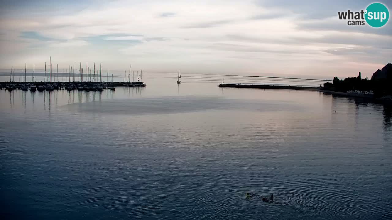 Webcam Baie de Sistiana – Vue en direct de la marina et de la baie