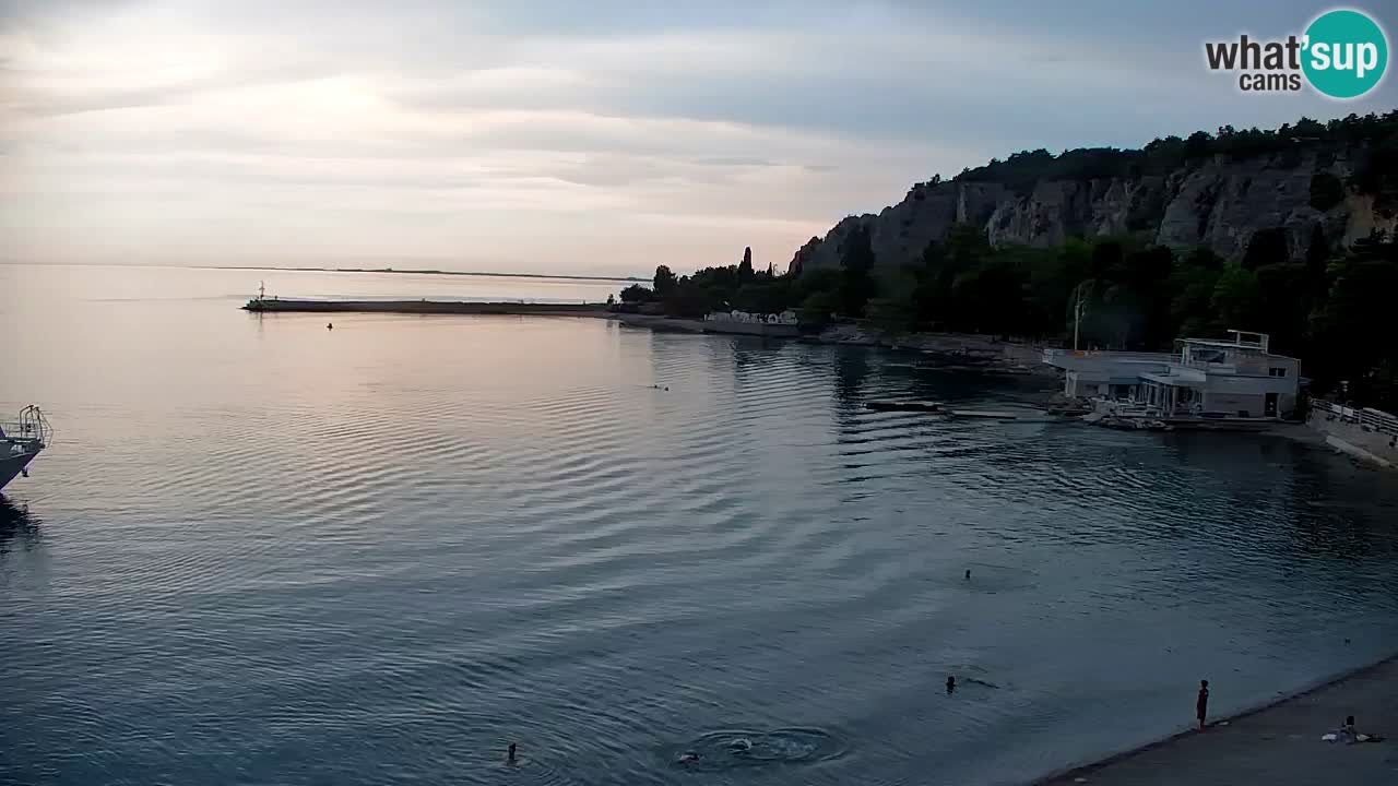 Webcam Bahía de Sistiana – Vista en directo del puerto deportivo y la costa