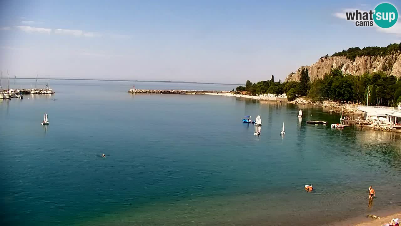Spletna kamera Sesljanski zaliv – Pogled v živo na marino in zaliv