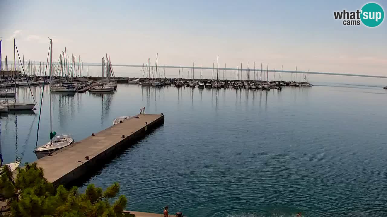 Webcam Baie de Sistiana – Vue en direct de la marina et de la baie
