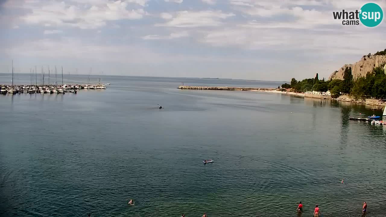 Web kamera Sistiana Uvala – Pogled uživo na marinu i zaljev