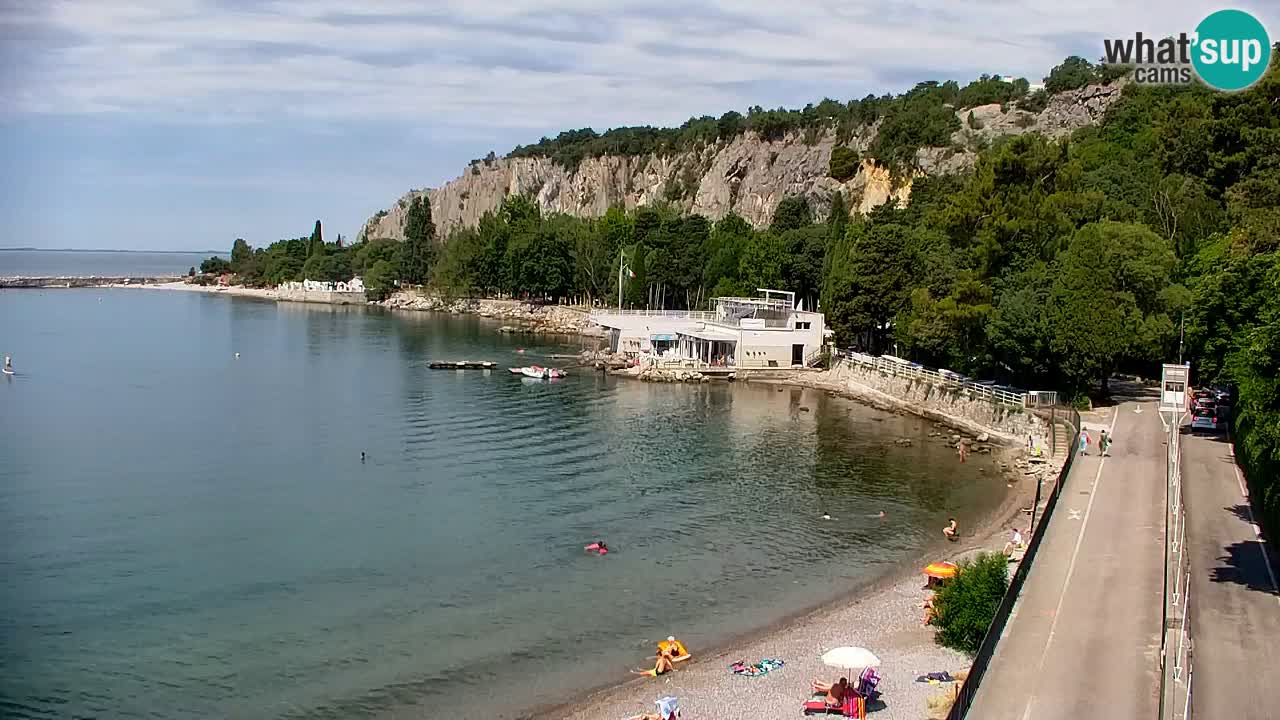Webcam Bahía de Sistiana – Vista en directo del puerto deportivo y la costa