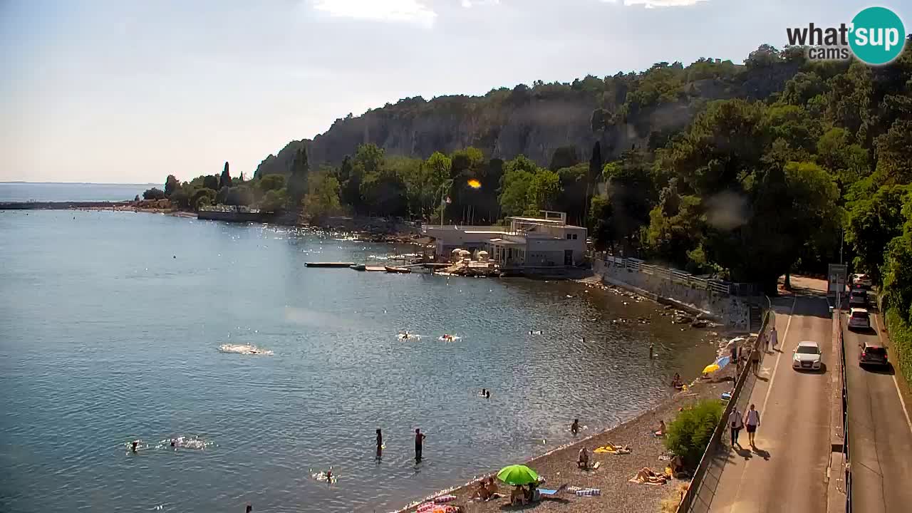 Webcam Bahía de Sistiana – Vista en directo del puerto deportivo y la costa