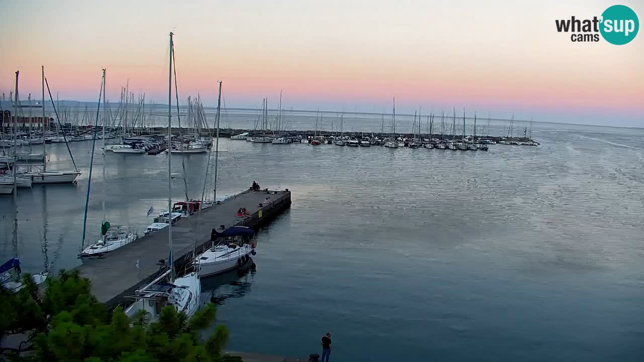 Web kamera Sistiana Uvala – Pogled uživo na marinu i zaljev