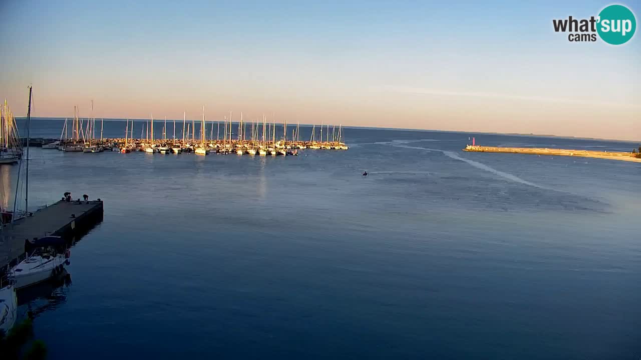Spletna kamera Sesljanski zaliv – Pogled v živo na marino in zaliv