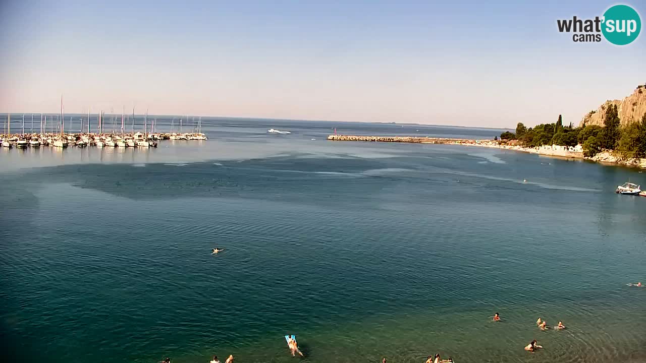 Webcam Bahía de Sistiana – Vista en directo del puerto deportivo y la costa